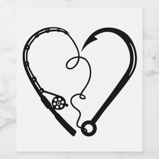 Geviste harthart wijn etiket (Enkel label)