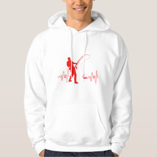 Geviste hartslag Visser Vist Lovers Vis Hoodie