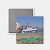 Geviste haven in La Turballe in Frankrijk Magneet (Voorkant / Achterkant)