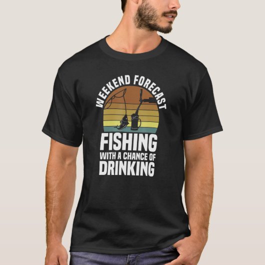 Geviste hook Fish Rods T-shirt (Voorkant)