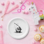 Geviste Icon Fish Vist Papieren Bordje (Feest)