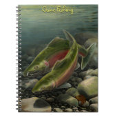Geviste Journal Custom Coho Salmon Art Notitieboek (Voorkant)