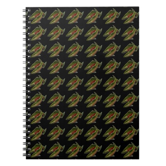 Geviste Journal Custom Salmon Fish Art Notitieboek (Voorkant)