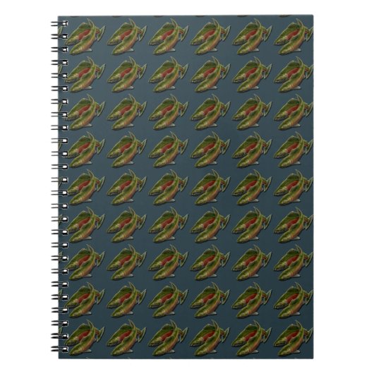 Geviste Journal Custom Salmon Fish Art Notitieboek (Voorkant)