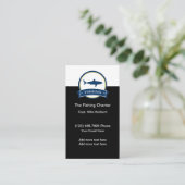 Geviste kapitein Charterboot Visitekaartje (Staand voorkant)