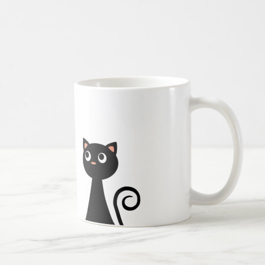 Geviste kat koffiemok (Rechts)