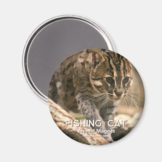 Geviste kat magneet (Voorkant / Achterkant)