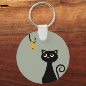 Geviste kat sleutelhanger (Voorkant)