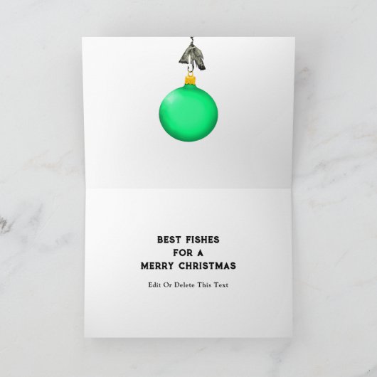 Geviste kerst feestdagen kaart (Binnen)