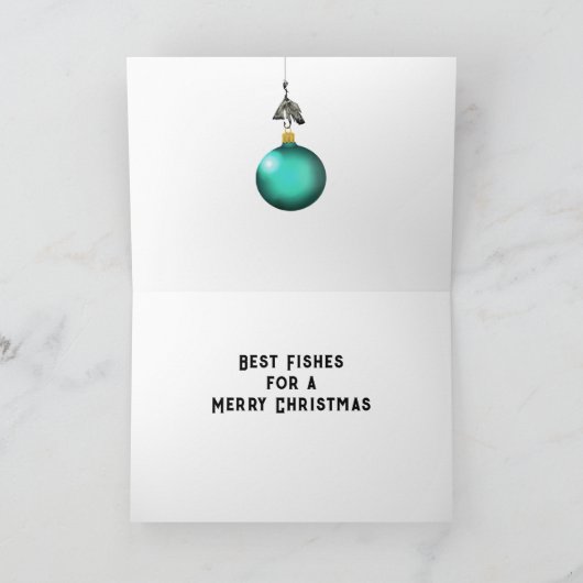 Geviste kerst feestdagen kaart (Binnen)