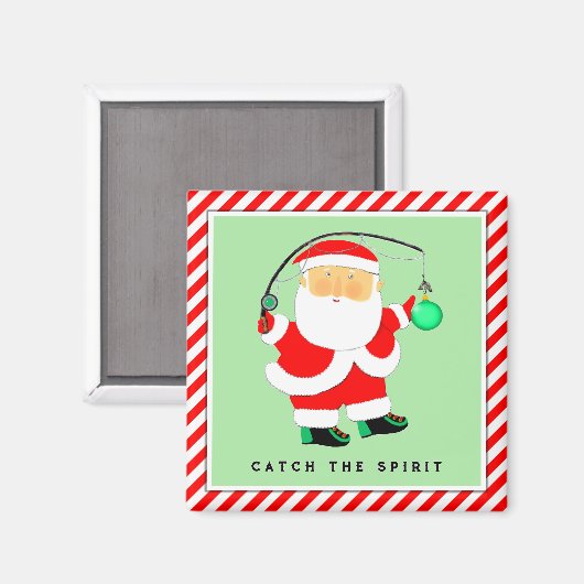 Geviste kerst kous Stuffers Magneet (Voorkant / Achterkant)