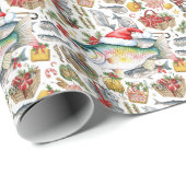 Geviste kerstcadeautas cadeaupapier (Rol Hoek)