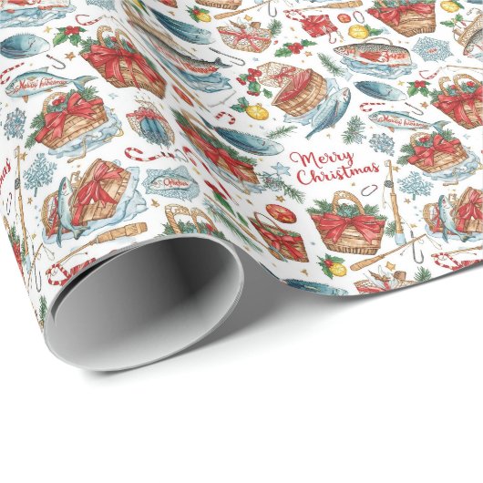 Geviste kerstcadeautas cadeaupapier (Rol Hoek)