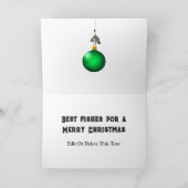 Geviste kerstfeest feestdagen kaart (Binnen)