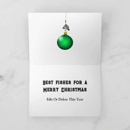 Geviste kerstfeest feestdagen kaart (Binnen)