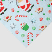 Geviste kerstfeestcadeautjes voor vissers tissuepapier (Detail)