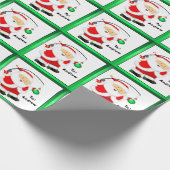 Geviste kerstfeestdag cadeaupapier (Hoek)