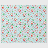 Geviste kerstfeestdag cadeaupapier (Vlak)