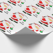 Geviste kerstfeestdag cadeaupapier (Hoek)