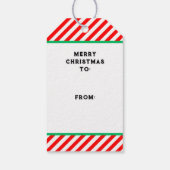 Geviste kerstfeestdag cadeautjes Labels Cadeaulabel (Achterkant)