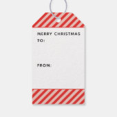 Geviste kerstfeestdag cadeautjes Labels Cadeaulabel (Achterkant)