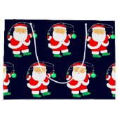 Geviste kerstfeestdag groot cadeauzakje (Achterkant)