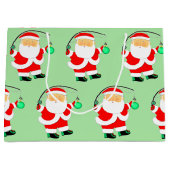 Geviste kerstfeestdag groot cadeauzakje (Voorkant)