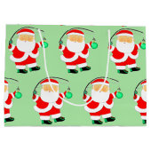 Geviste kerstfeestdag groot cadeauzakje (Achterkant)