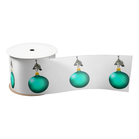 Geviste kerstfeestdag satijnen lint (Spoel)