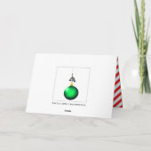 Geviste kerstfeestkaarten feestdagen kaart (Achterkant)