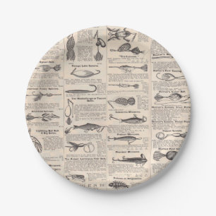 Geviste Lures Adverteren de visserij Papieren Bordje