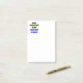 Geviste medische transcriptionist post-it® notes (Op bureau)