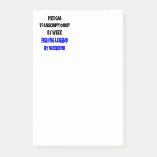 Geviste medische transcriptionist post-it® notes