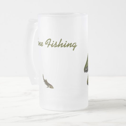 Geviste Mok van Beer Coho Salmon Fisherman Beer Gl (Voorkant links)
