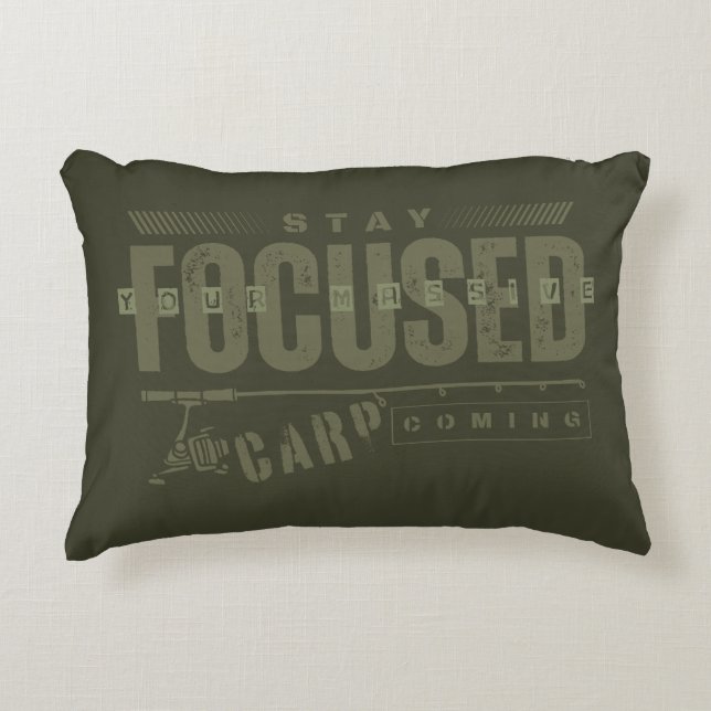 Geviste motivatie | Karpervisserij | focus Accent Kussen (Voorkant)