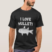 Geviste mullet ontwerp voor mullet vis of kapsel t-shirt (Voorkant)