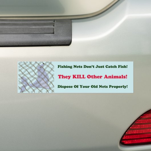 Geviste netten doden, bumpersticker (Op auto)