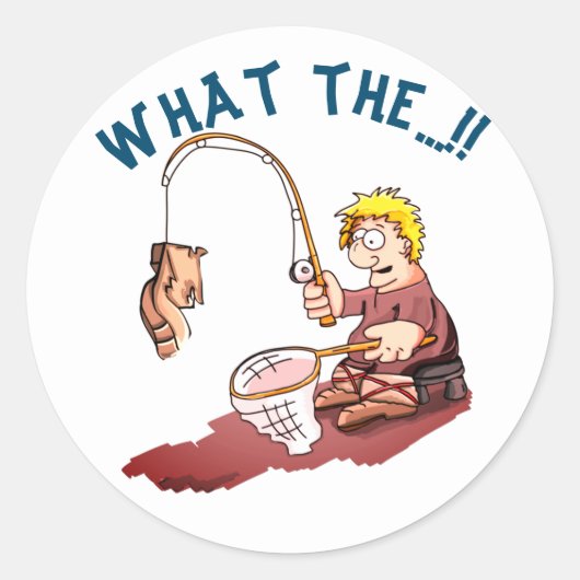 Geviste onderneming ronde sticker (Voorkant)