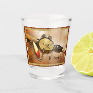 Geviste paling en onbeperkt shot glas
