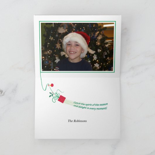 Geviste Penguin Christmas Kaart (Binnen)