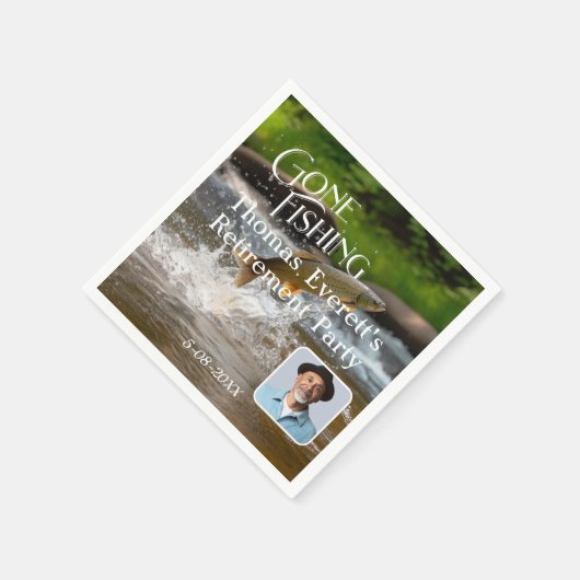 Geviste pensioenpartij servet (Hoek)