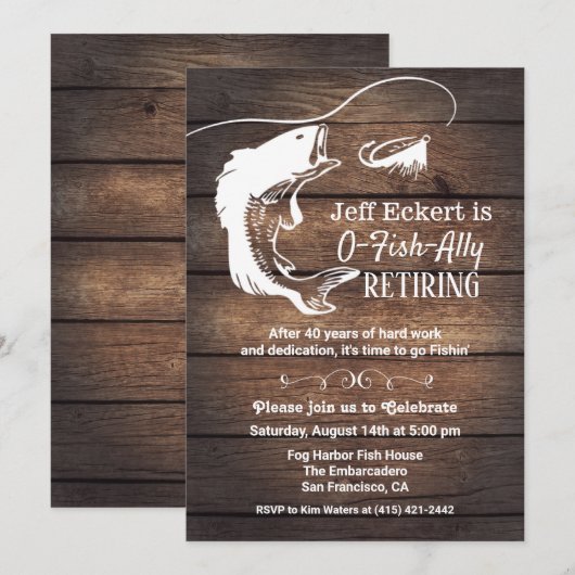 Geviste pensioenuitnodiging kaart (Voorkant / Achterkant)