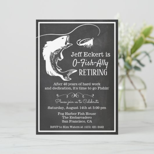 Geviste pensioenuitnodiging kaart (Staand voorkant)