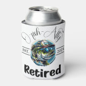 Geviste pensionering met O-vis-Ally Blikjeskoeler (Blikje Voorkant)