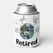 Geviste pensionering met O-vis-Ally Blikjeskoeler (Blikje Achterkant)