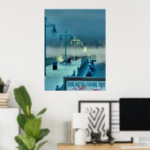 Geviste Pier Burlington Vermont Poster (Thuiskantoor)