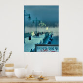 Geviste Pier Burlington Vermont Poster (Keuken)