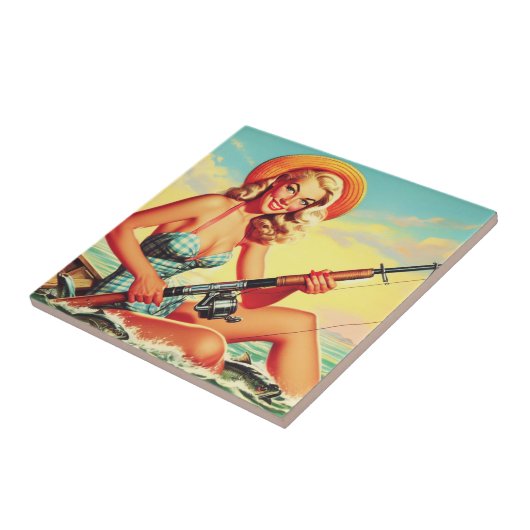  Geviste pin-up Tegeltje (Zijkant)