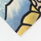 Geviste poortenkast fleece deken (Hoek)