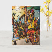 Geviste poortenkast kaart (Gele Bloem)